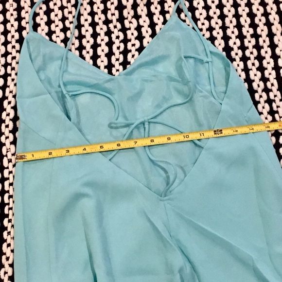 Spring Summer Mint Green Slip Dress S-M-L - Picture 3 of 8
